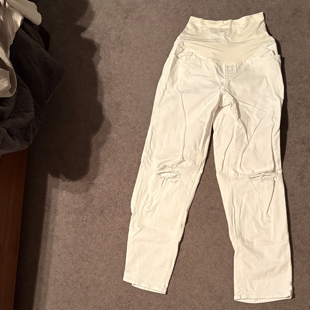 Old Navy Cream Maternity Pants